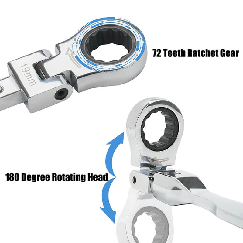20-Piece Ratchet Wrench Set with Storage Case