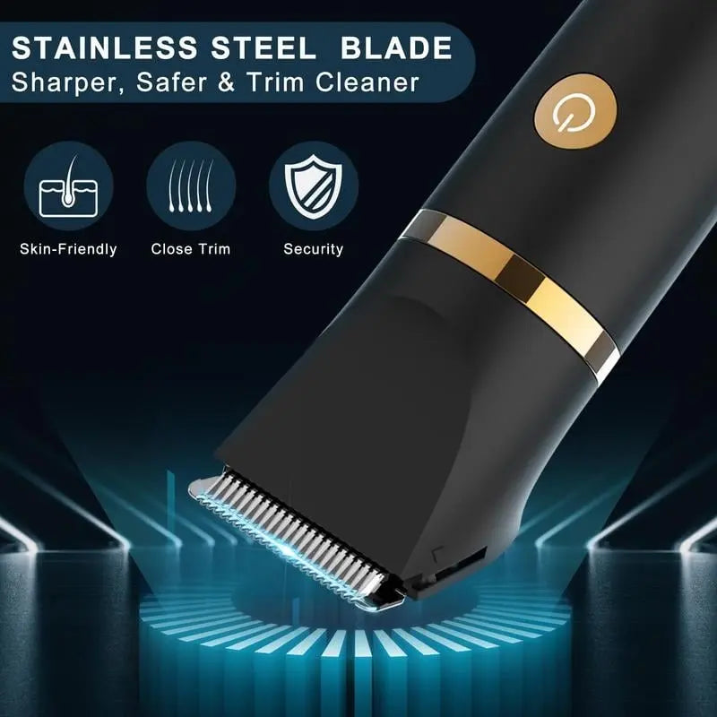 3-in-1 Electric Body Groomer for Men – Precision Trimming for Body, Face & Intimate Areas