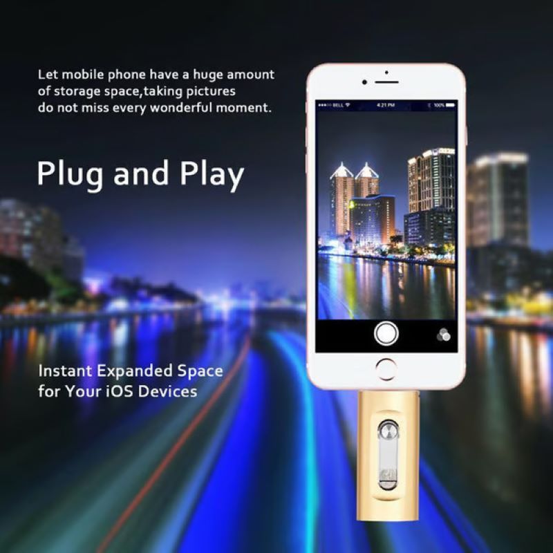 3-in-1 High-Speed USB Flash Drive for Phone, Tablet & Computer