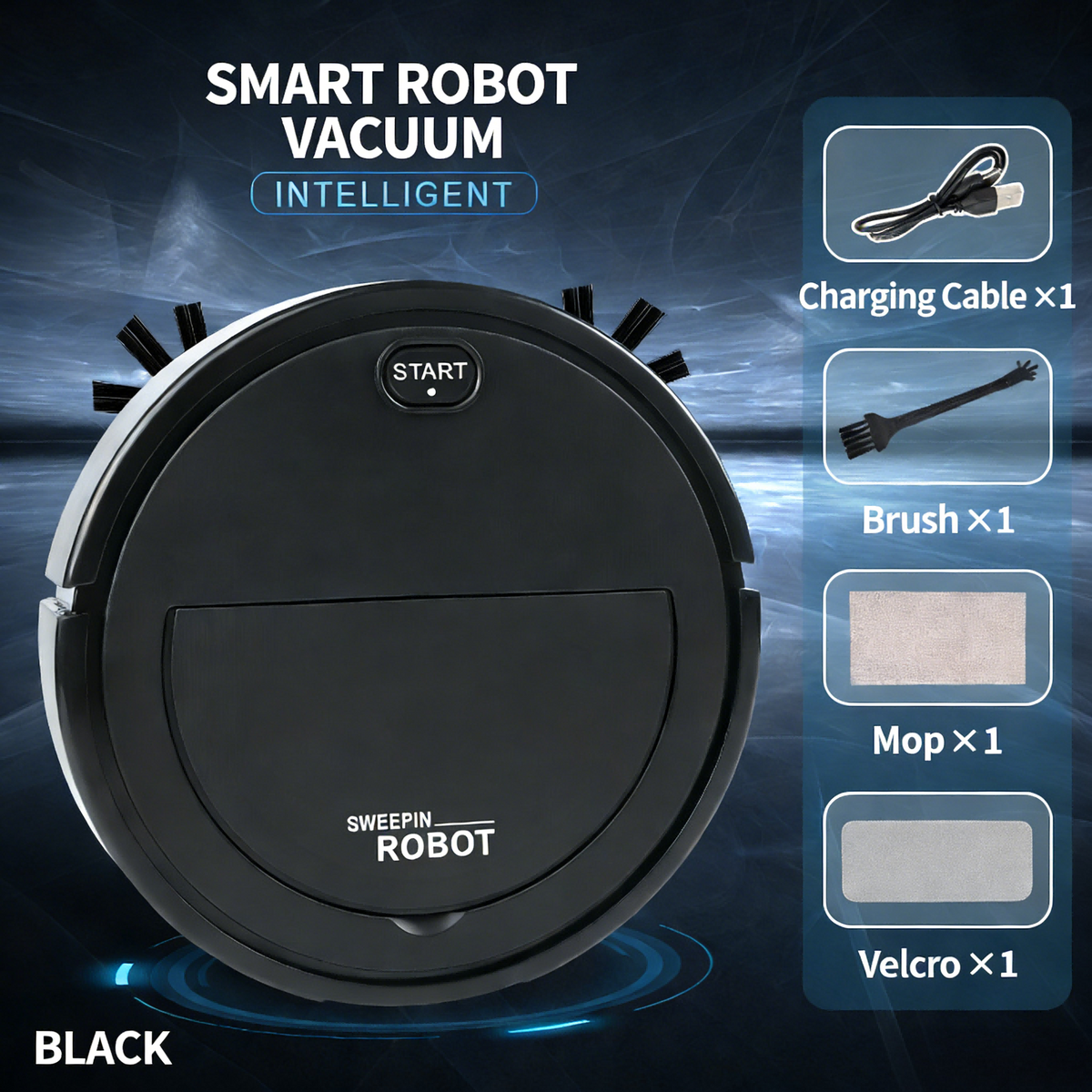 3-in-1 Robot Vacuum and Mop with Self-Emptying Base