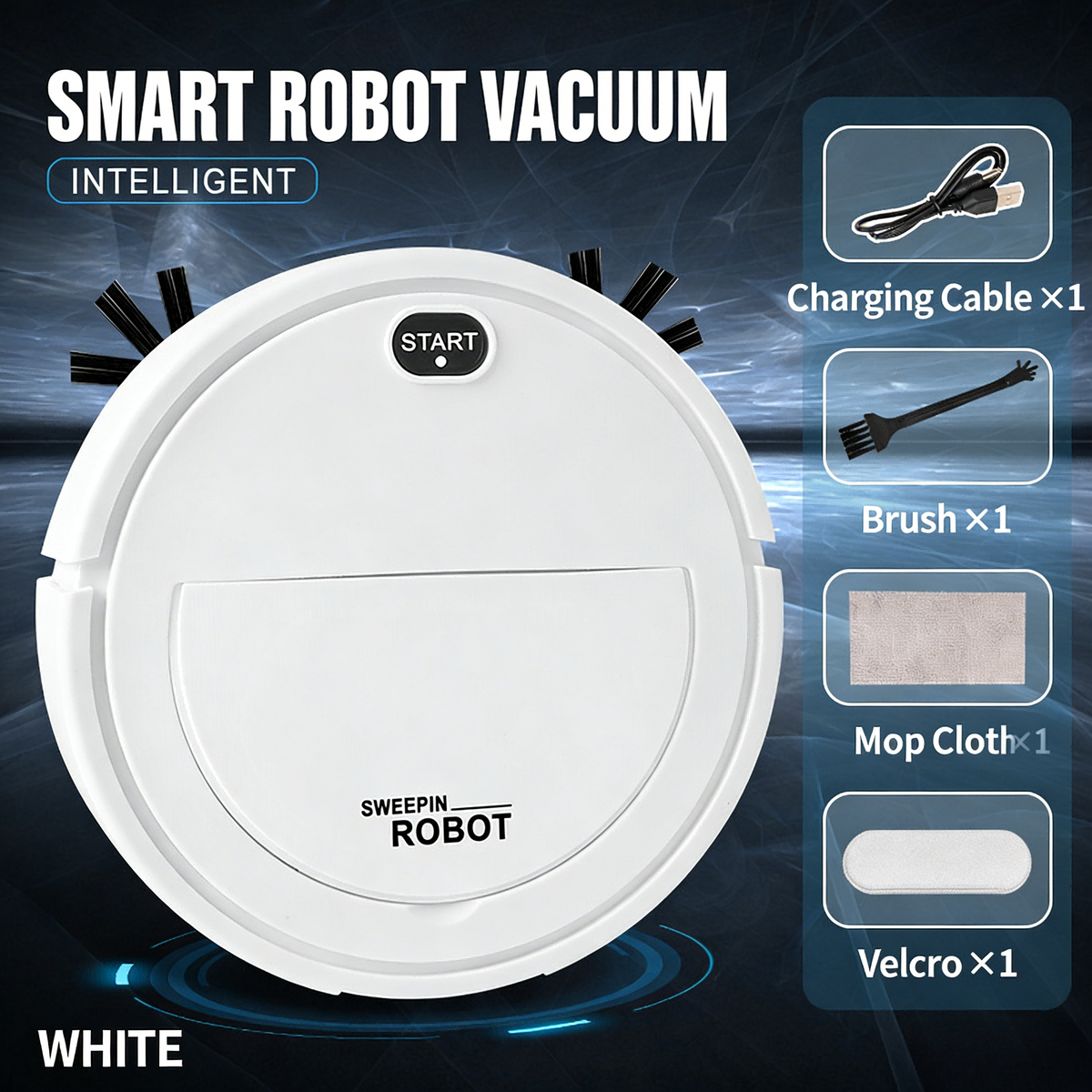 3-in-1 Robot Vacuum and Mop with Self-Emptying Base