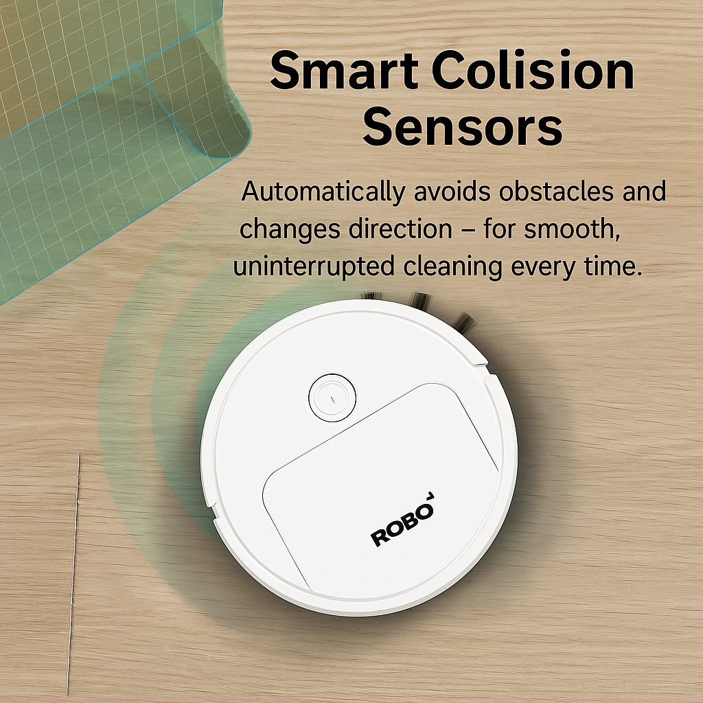 3-in-1 Robot Vacuum Cleaner with Powerful Suction and Smart Navigation for Pet Hair