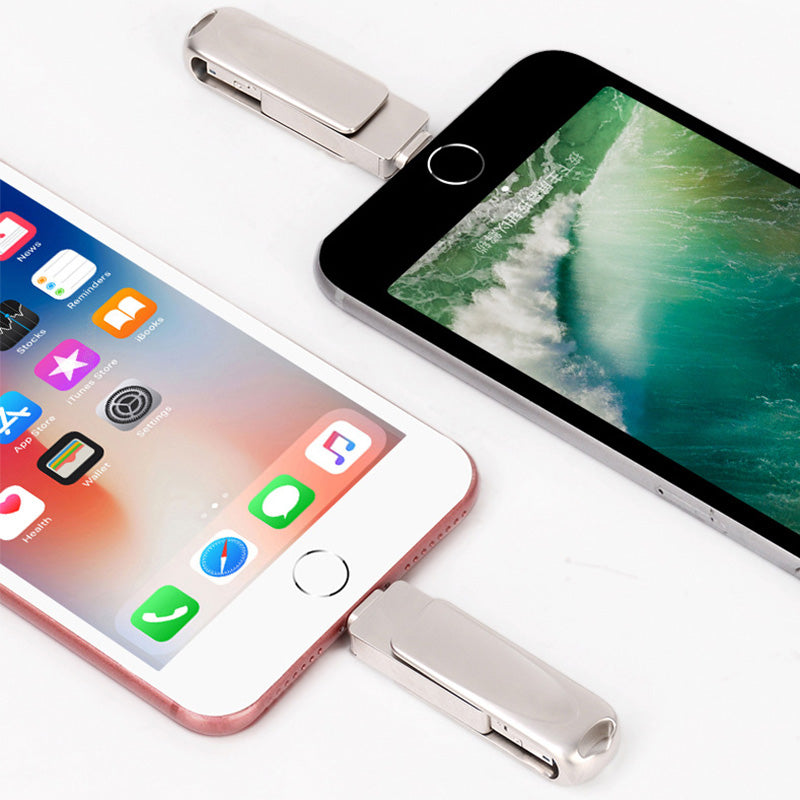 3-in-1 USB Flash Drive with Lightning, Micro-USB & USB 3.0