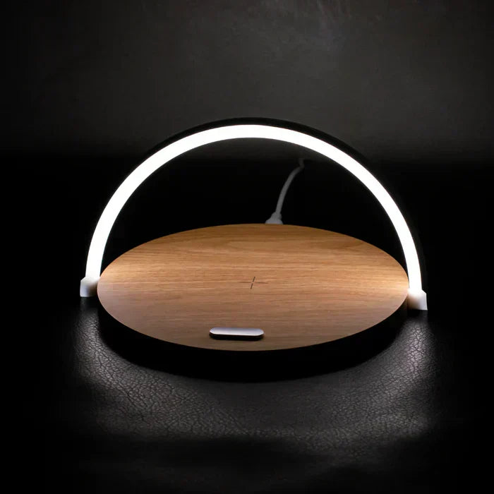 3-in-1 Wireless Charger, Phone Stand & LED Desk Lamp