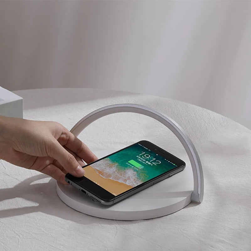 3-in-1 Wireless Charger, Phone Stand & LED Desk Lamp