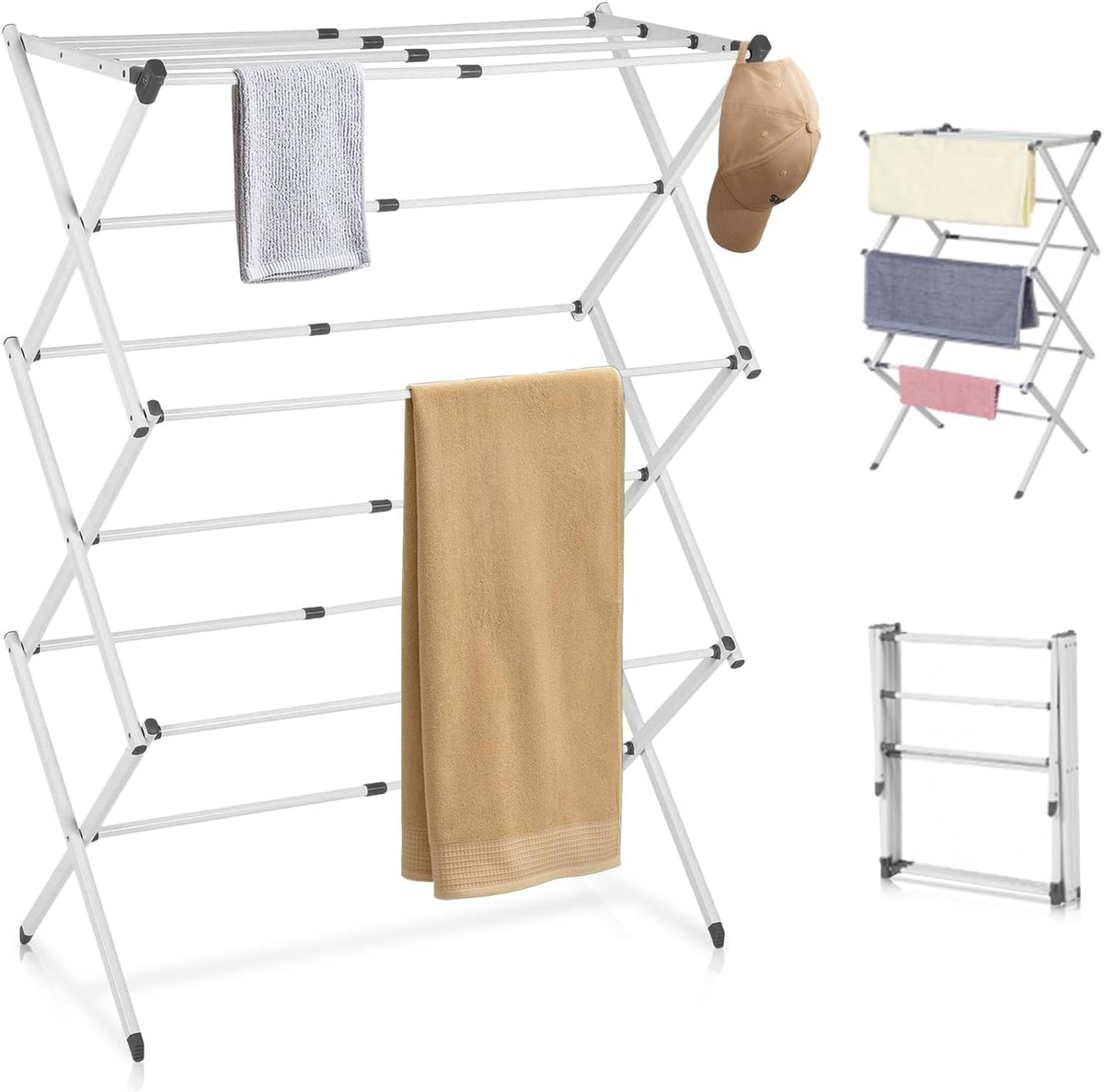 3-Tier Foldable Clothes Drying Rack – DryMate