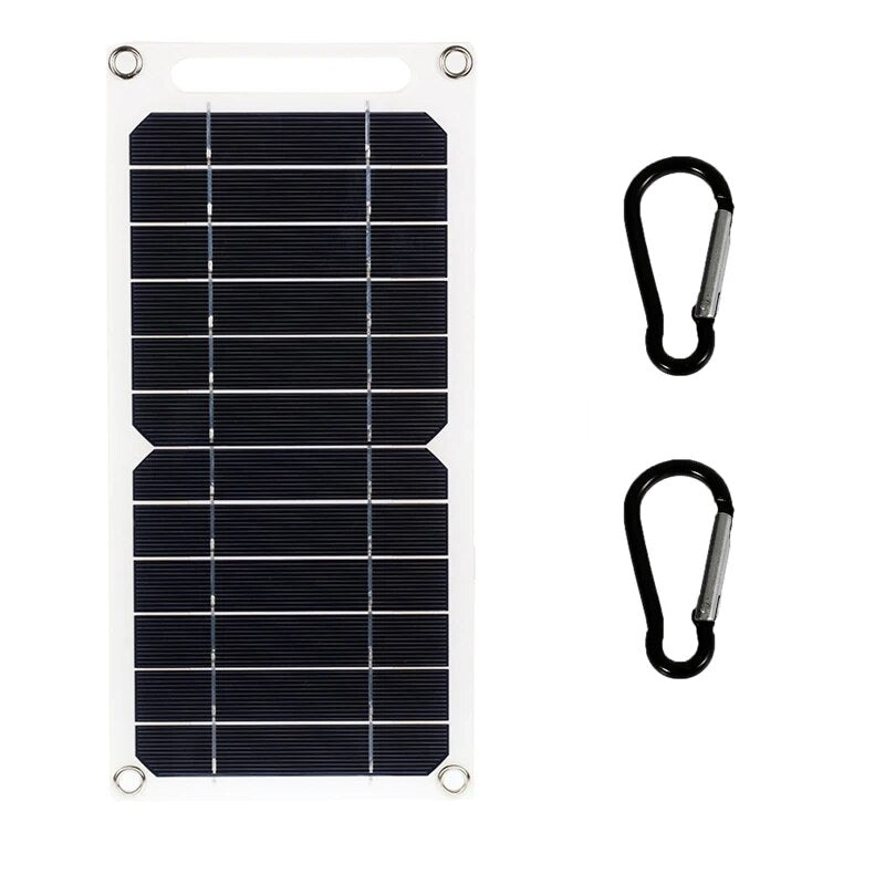 30W Portable Solar Panel Charger with Carabiner