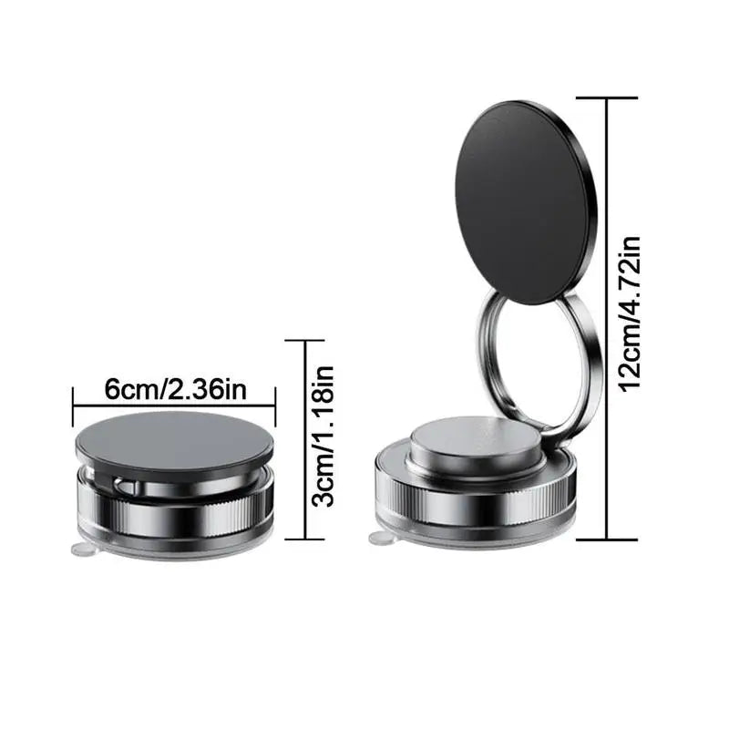 360° Rotatable Magnetic Car Phone Holder with Suction Mount