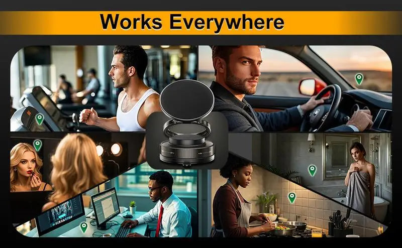 360° Rotatable Magnetic Car Phone Holder with Suction Mount
