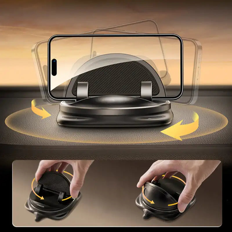 360° Rotating Car Phone Holder – Dashboard & Air Vent Mount for Phones 4-6.5 Inches