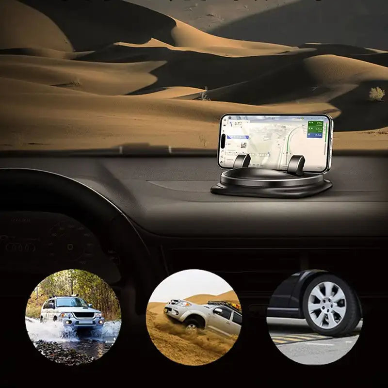 360° Rotating Car Phone Holder – Dashboard & Air Vent Mount for Phones 4-6.5 Inches