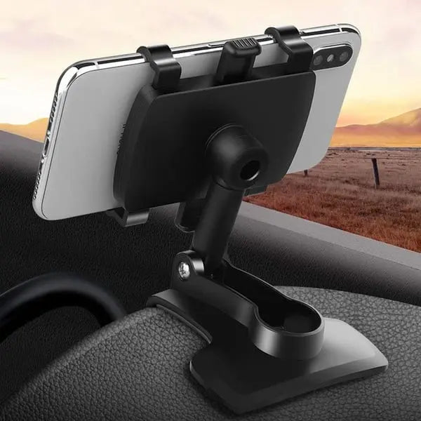 360° Rotating Car Phone Holder – Secure Dashboard & Visor Mount