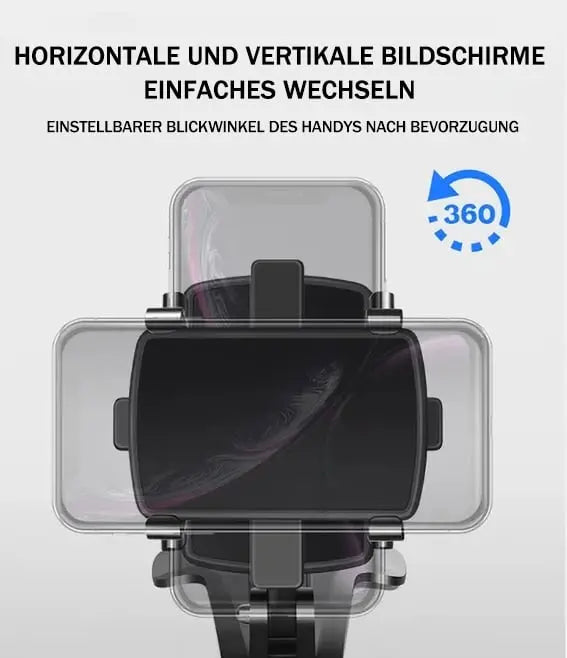 360° Rotating Car Phone Holder – Secure Dashboard & Visor Mount