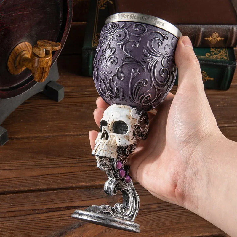 3D Carved Vintage Champagne Glass