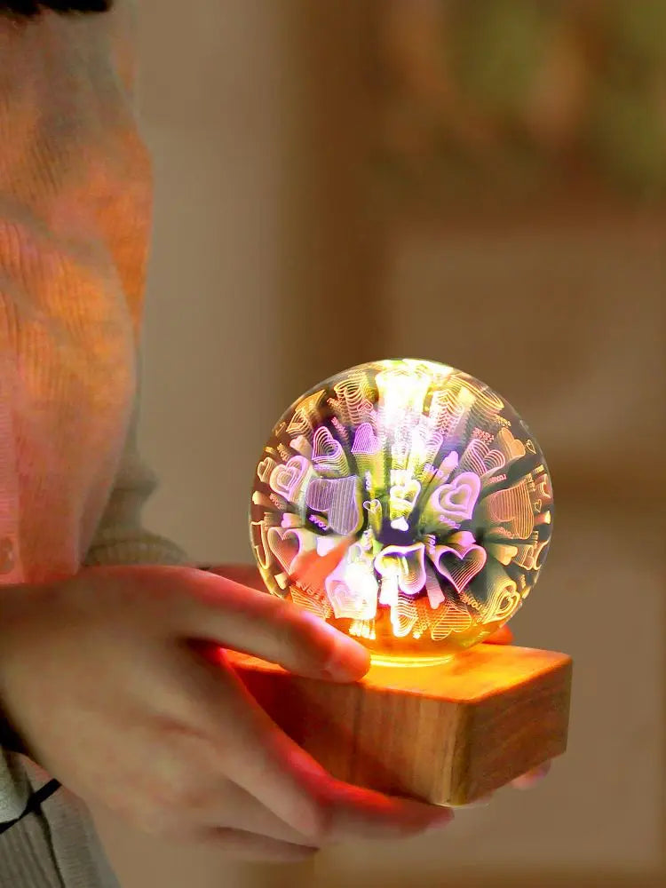 3D Starry Sky Night Light – Color-Changing LED Desk Lamp with Multiple Designs