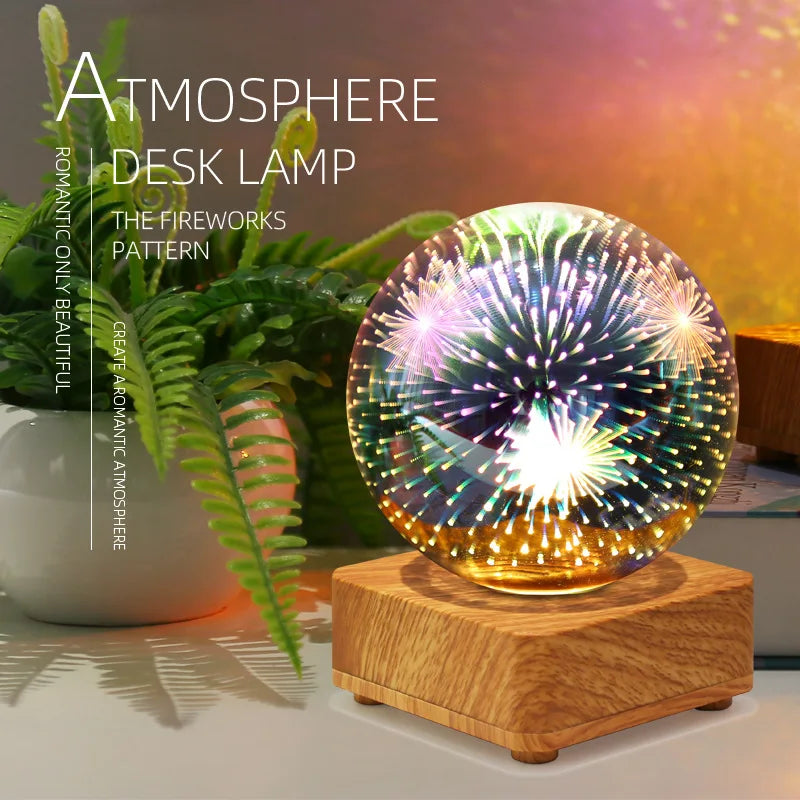 3D Starry Sky Night Light – Color-Changing LED Desk Lamp with Multiple Designs