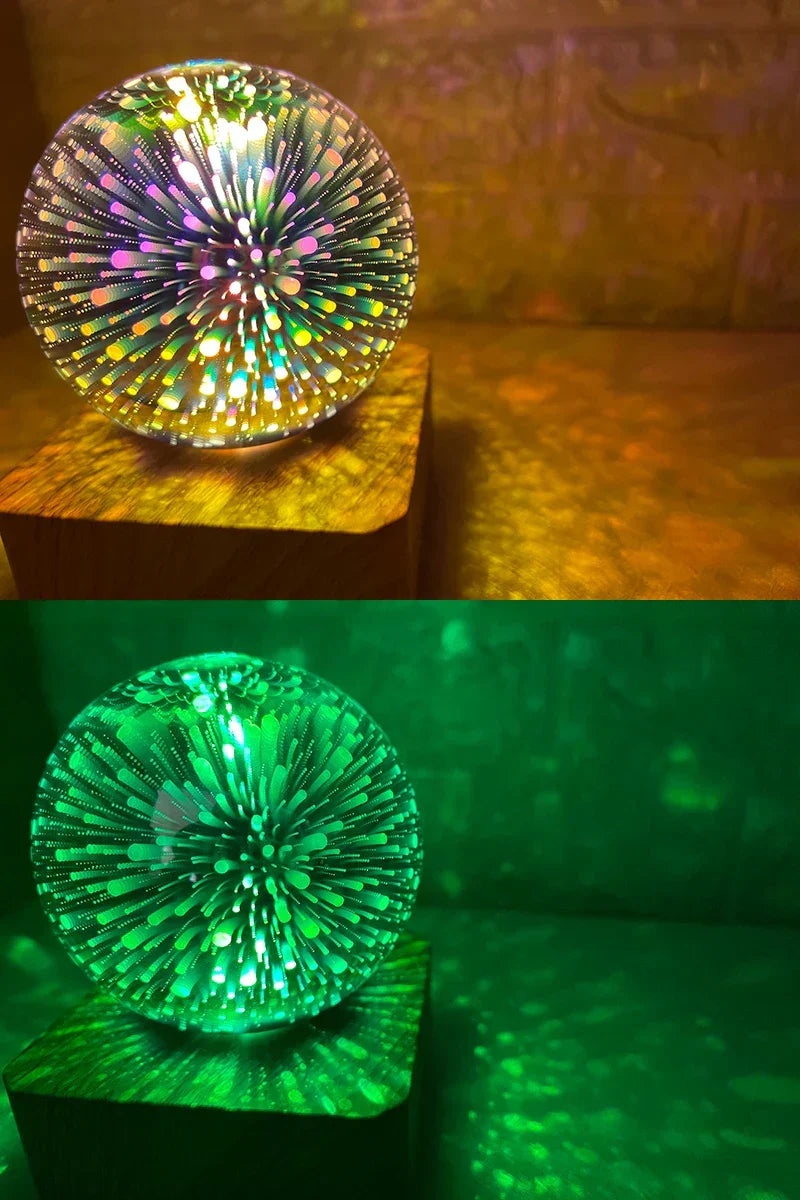 3D Starry Sky Night Light – Color-Changing LED Desk Lamp with Multiple Designs