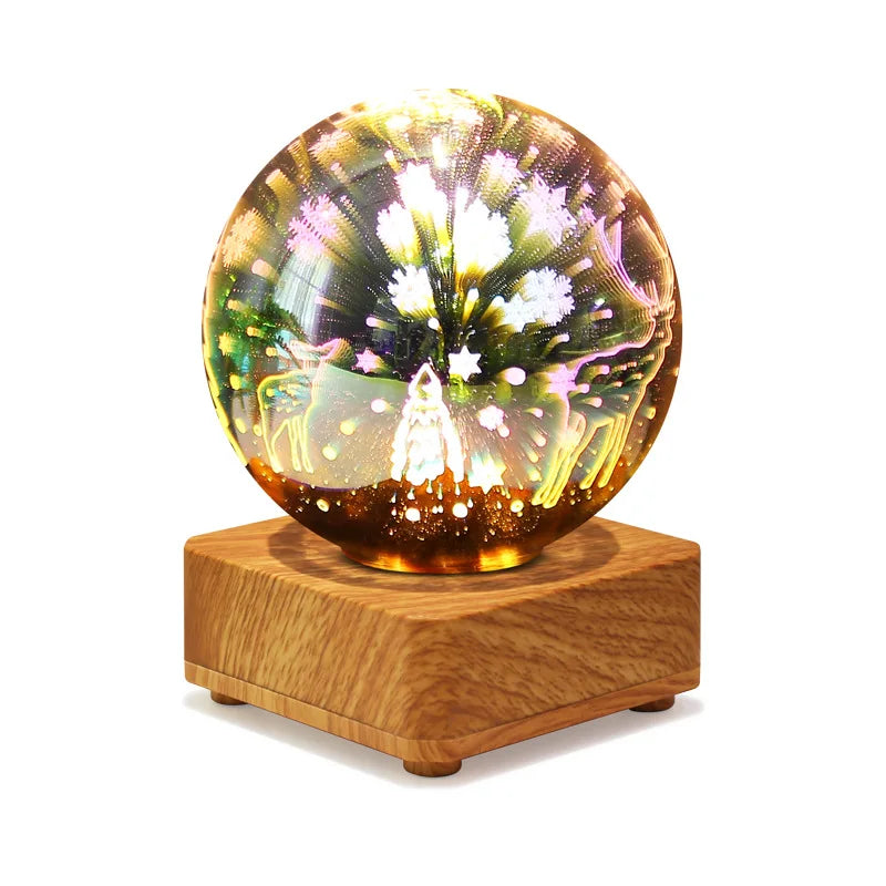 3D Starry Sky Night Light – Color-Changing LED Desk Lamp with Multiple Designs