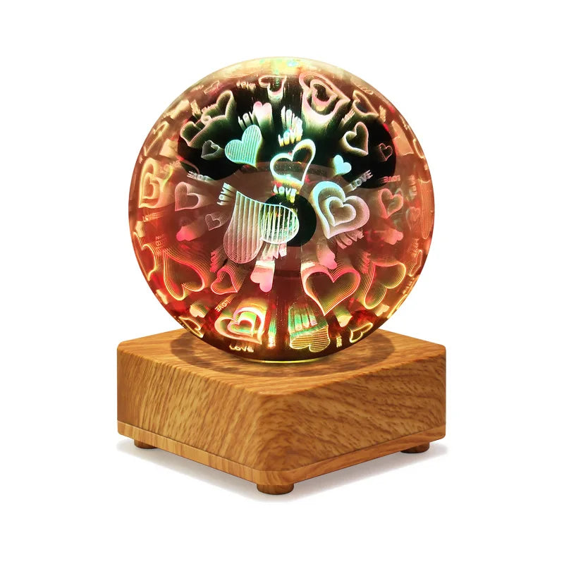 3D Starry Sky Night Light – Color-Changing LED Desk Lamp with Multiple Designs