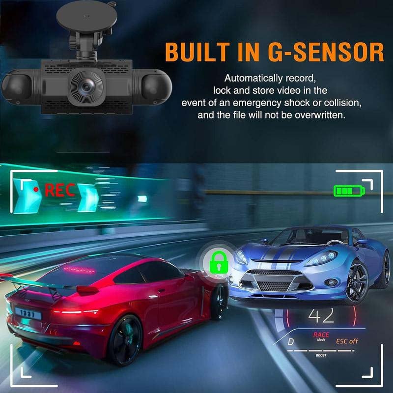 4-Channel FHD Car Camera with 360° Vision