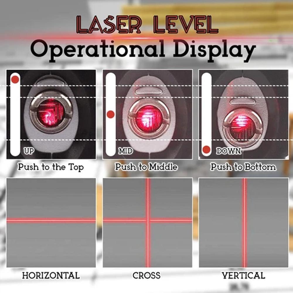 4-in-1 Laser Level Measuring Tool – Multifunctional DIY Essential