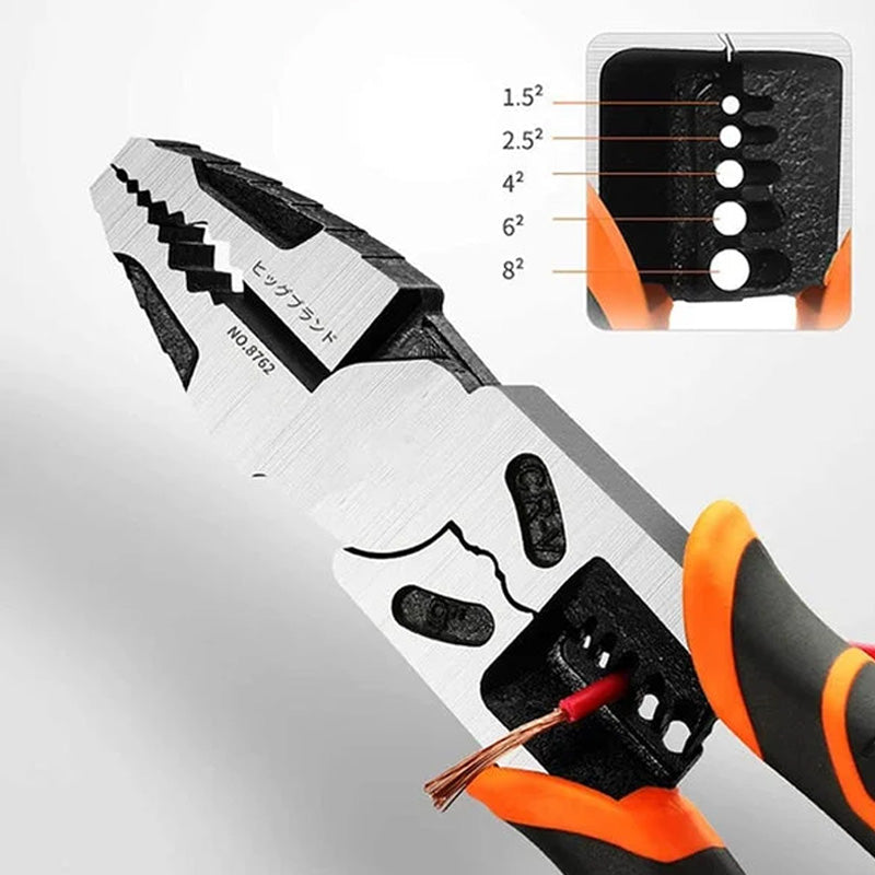 4-in-1 Lineman Pliers – Strip, Crimp, Cut & Grip