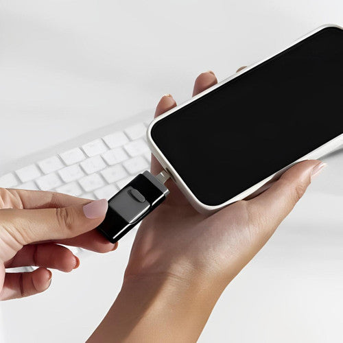 4-in-1 USB Flash Drive for iPhone & Android – 128GB High-Speed Storage for Photos, Videos & Files
