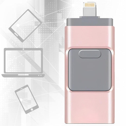 4-in-1 USB Flash Drive for iPhone & Android – 128GB High-Speed Storage for Photos, Videos & Files