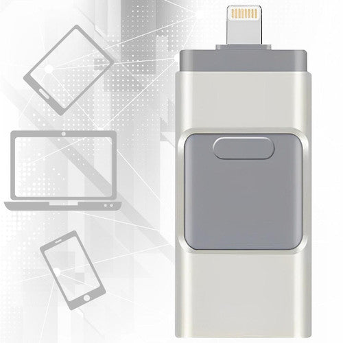 4-in-1 USB Flash Drive for iPhone & Android – 128GB High-Speed Storage for Photos, Videos & Files