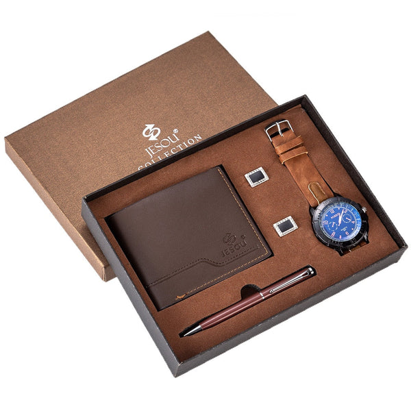 4-Piece Luxury Men's Business Watch Gift Set