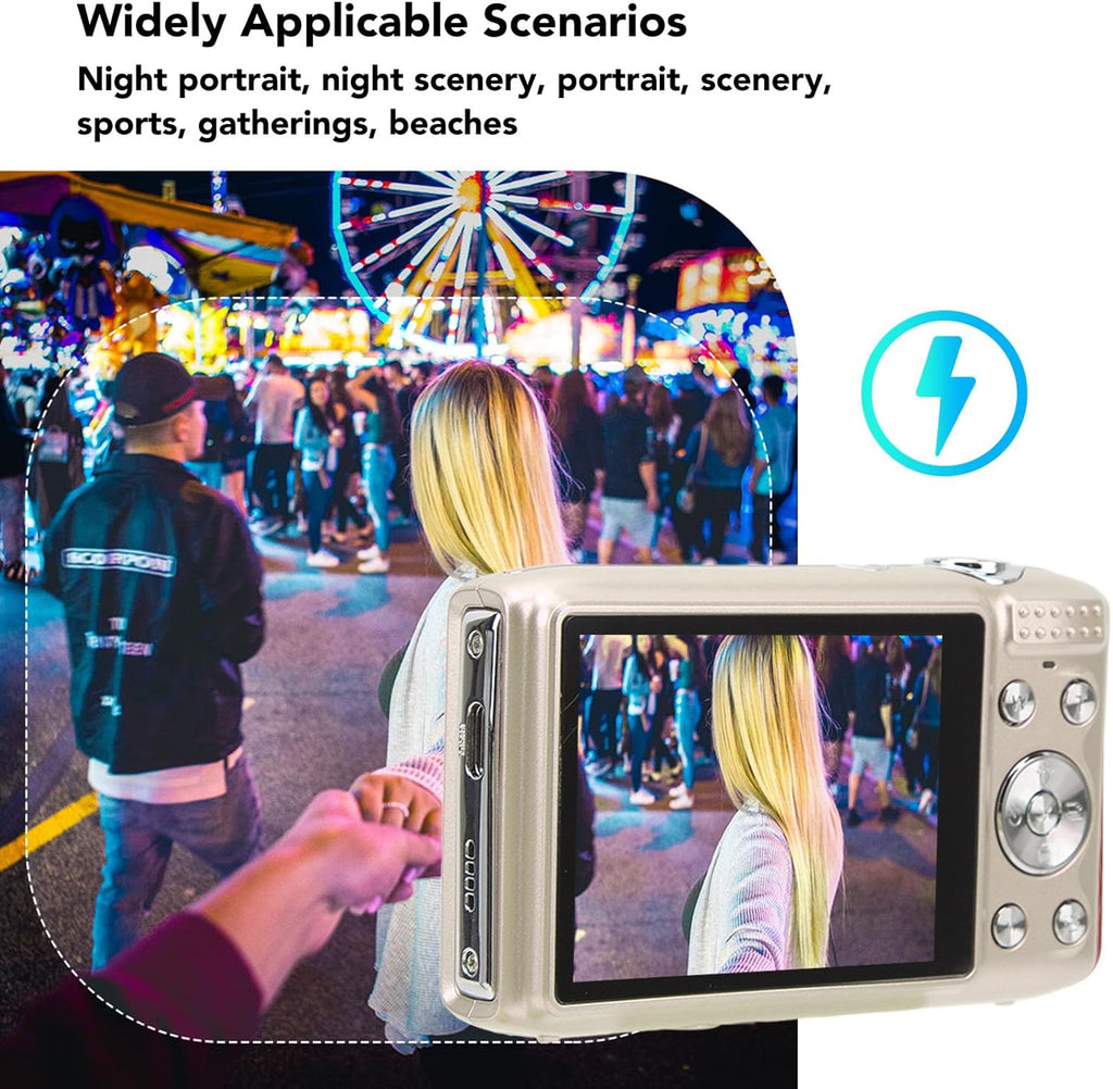 4K Compact Digital Camera with 58MP Photos and 16X Zoom – Lumora