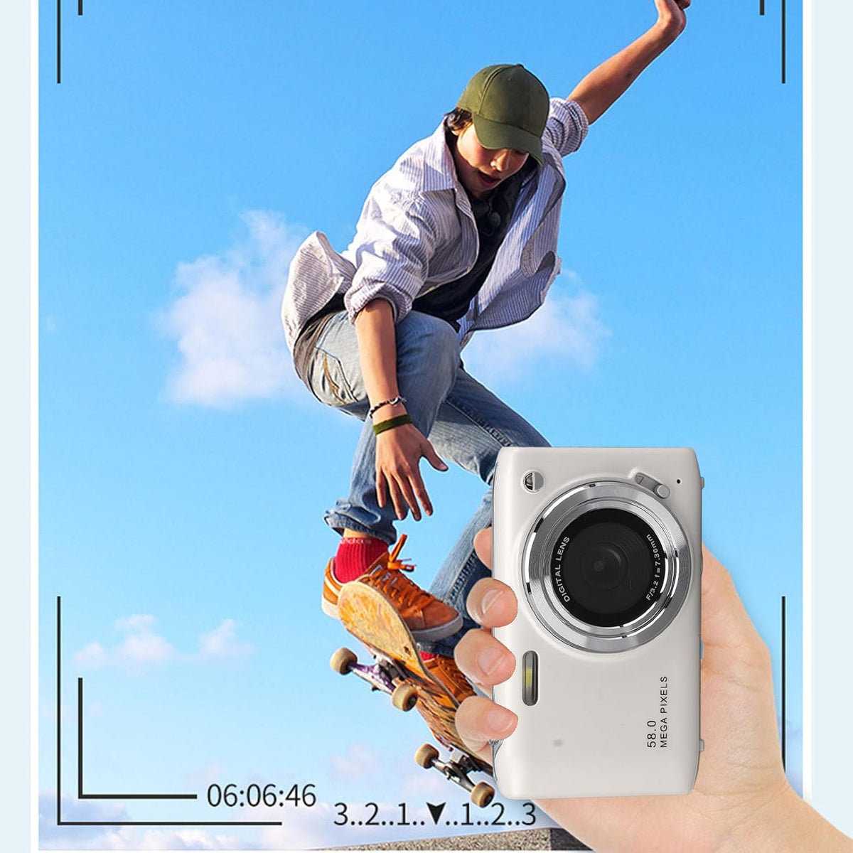 4K Compact Digital Camera with 58MP Photos and 16X Zoom – Lumora