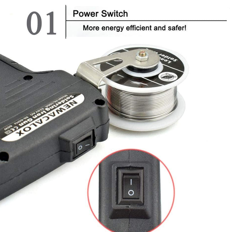 60W Soldering Iron with Detachable Stand
