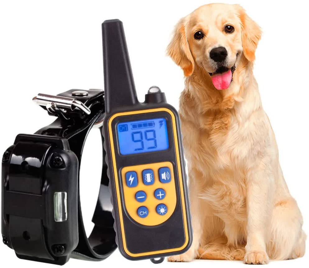 800M Rechargeable Electric Dog Training Collar – Waterproof Remote Control for Effective Training