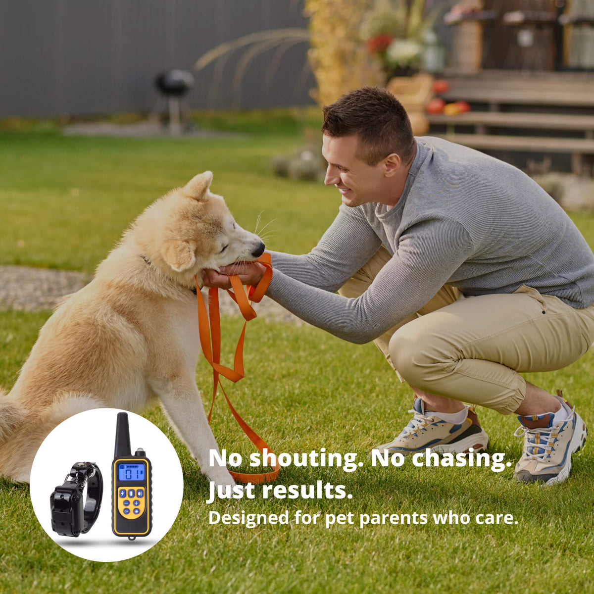 800M Rechargeable Electric Dog Training Collar – Waterproof Remote Control for Effective Training