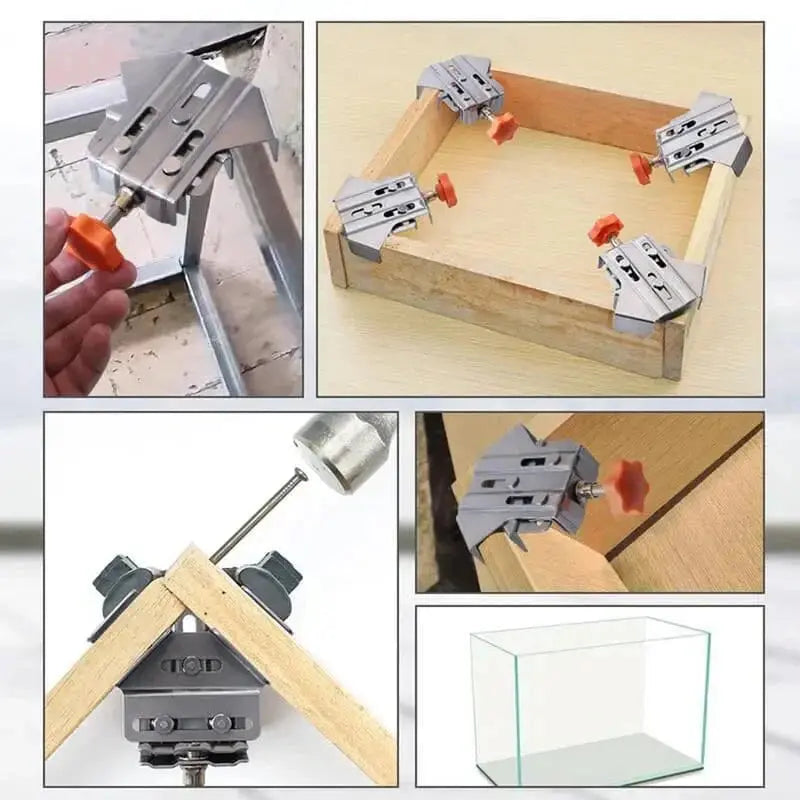 90° Woodworking Angle Clamps – Sturdy & Flexible Corner Tool