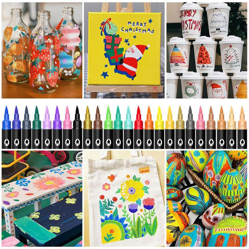 Acrylic Paint Marker Pens Set