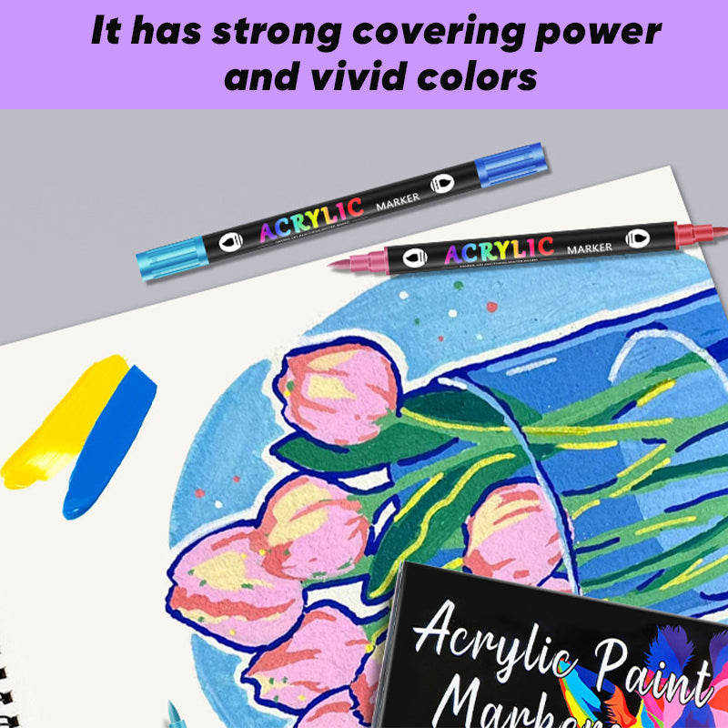 Acrylic Paint Marker Pens Set
