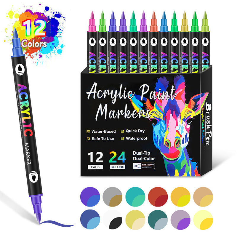 Acrylic Paint Marker Pens Set