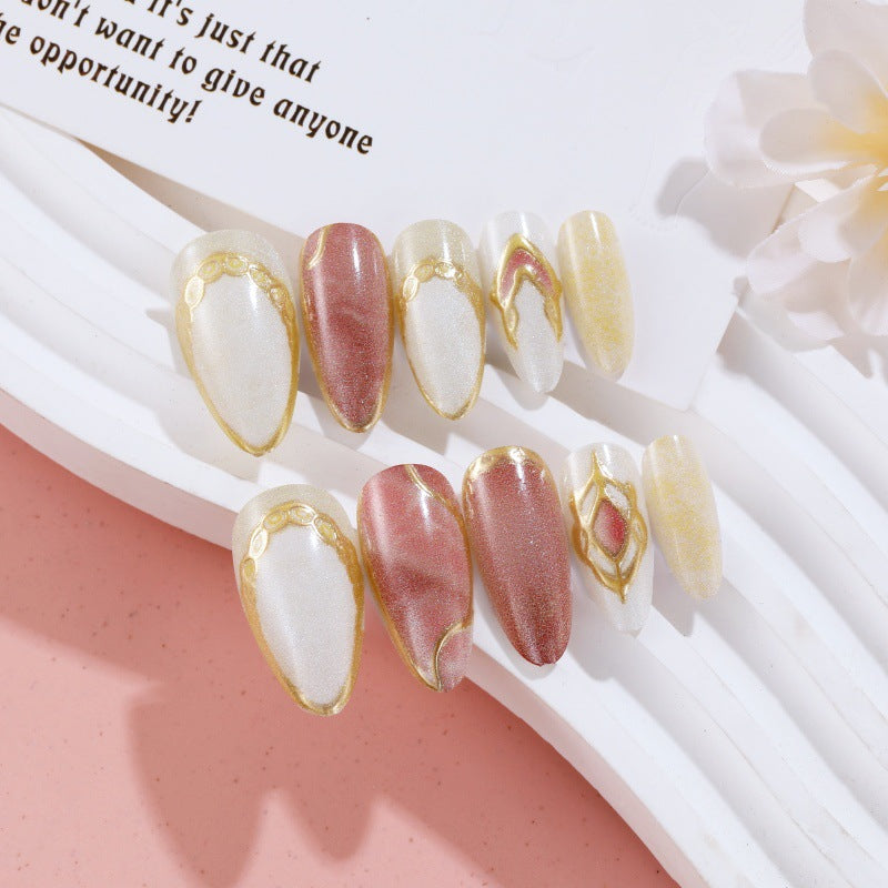 Acrylic Press-On Nails – Modern Layered Design