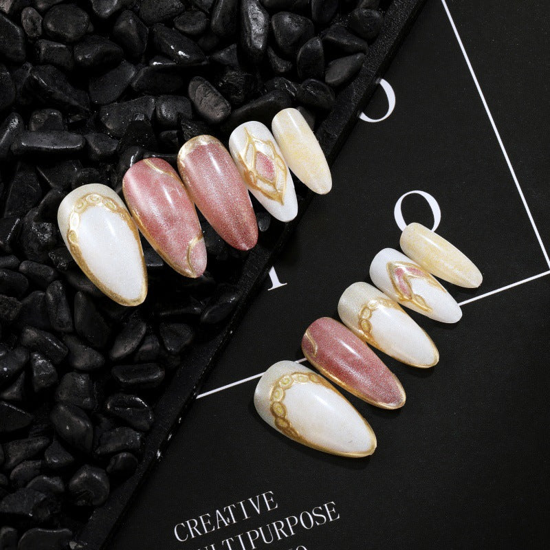 Acrylic Press-On Nails – Modern Layered Design