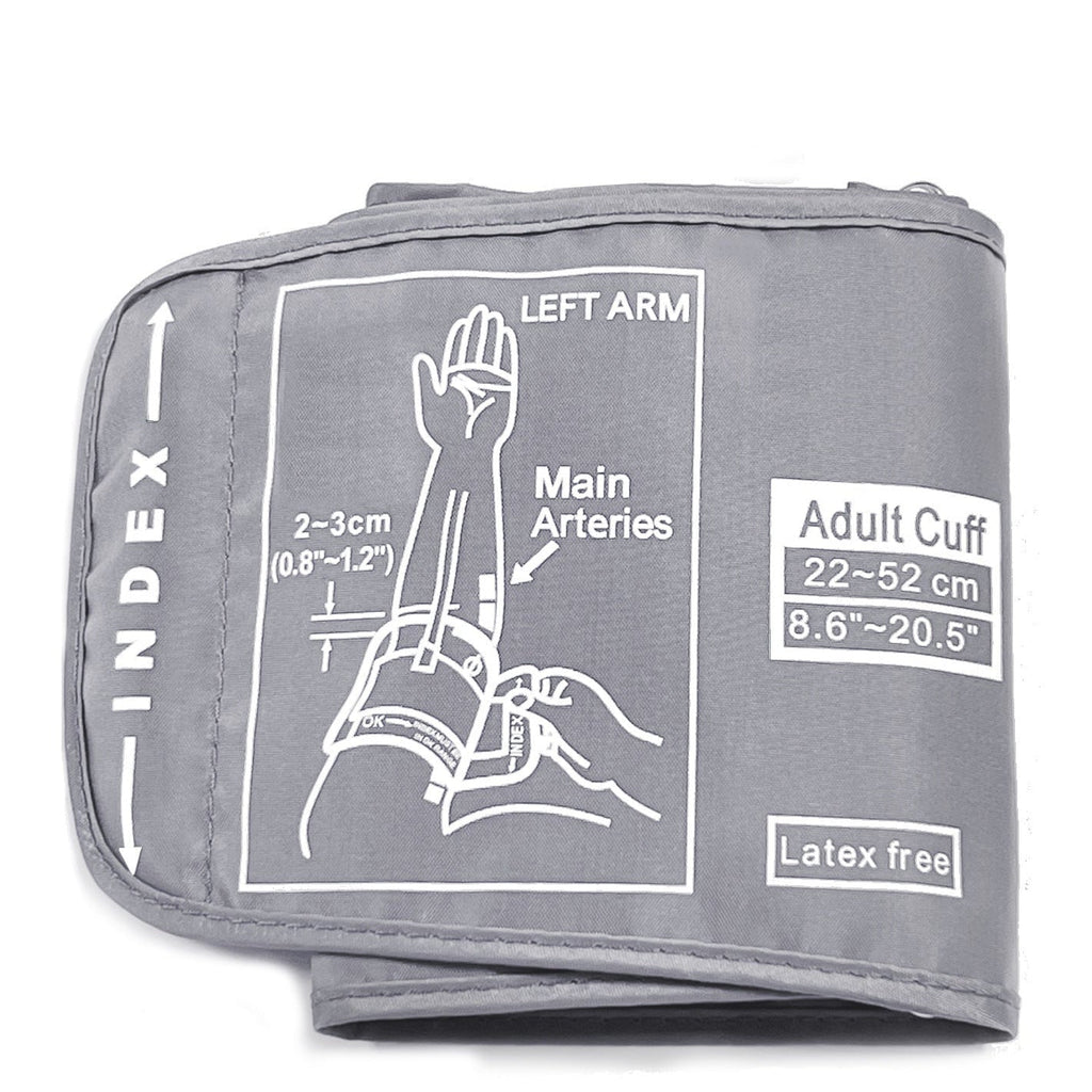 Adjustable Adult Upper Arm Blood Pressure Cuff – Latex-Free Durable Nylon