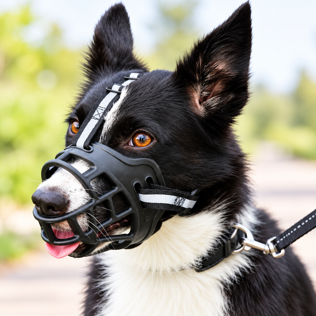Adjustable Breathable Basket Dog Muzzle