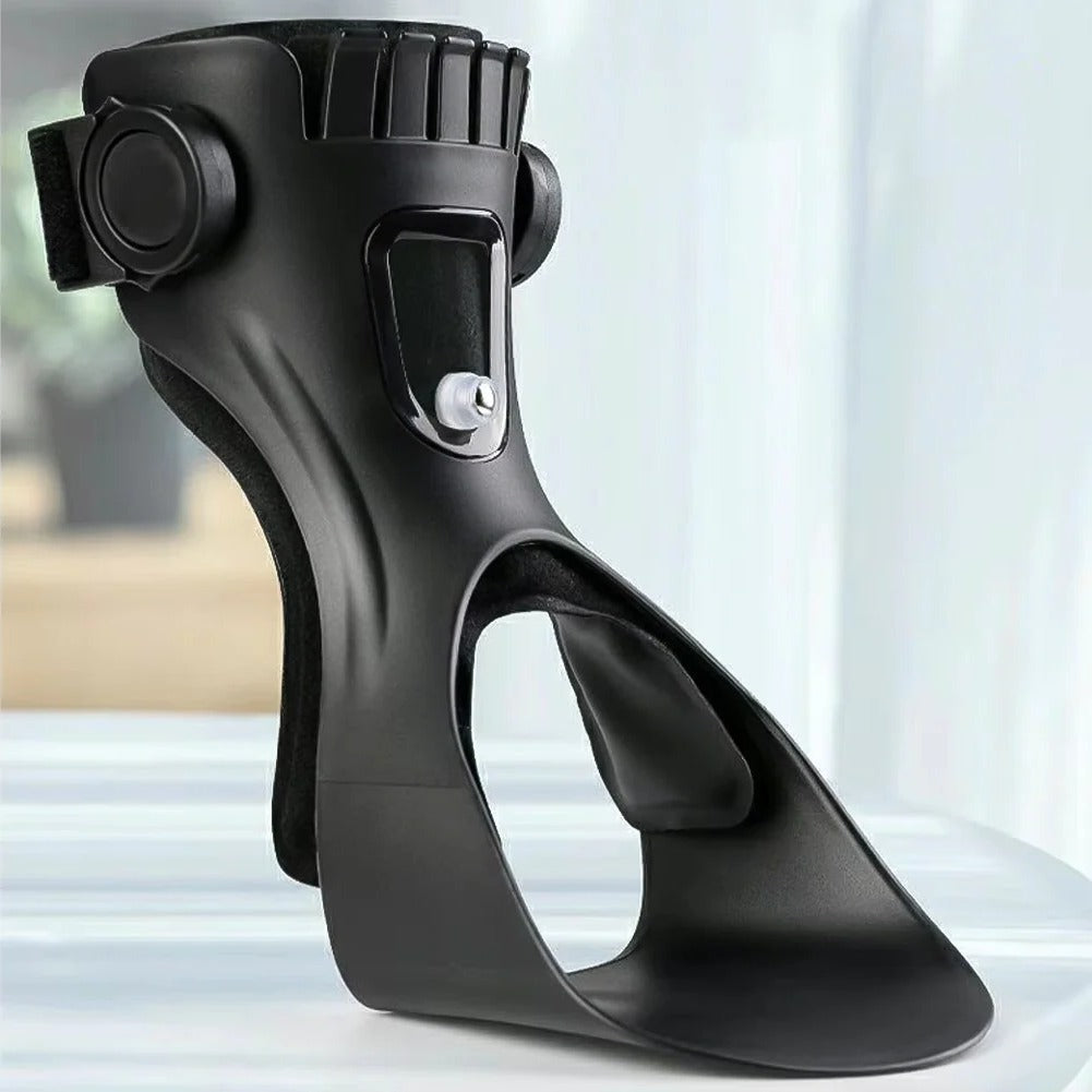 Adjustable Orthopedic Foot Drop Support with Breathable Lining and Ankle Stabilization