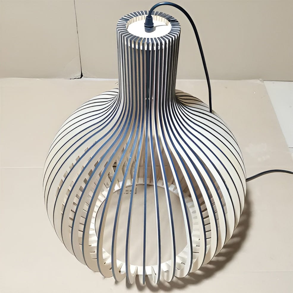 Adjustable Wooden Pendant Light Vintage LED Lighting
