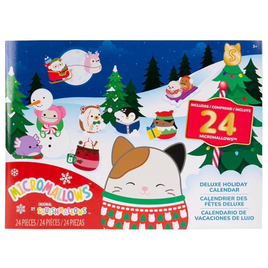 Advent Calendar with 24 Mini Christmas Plush Toys