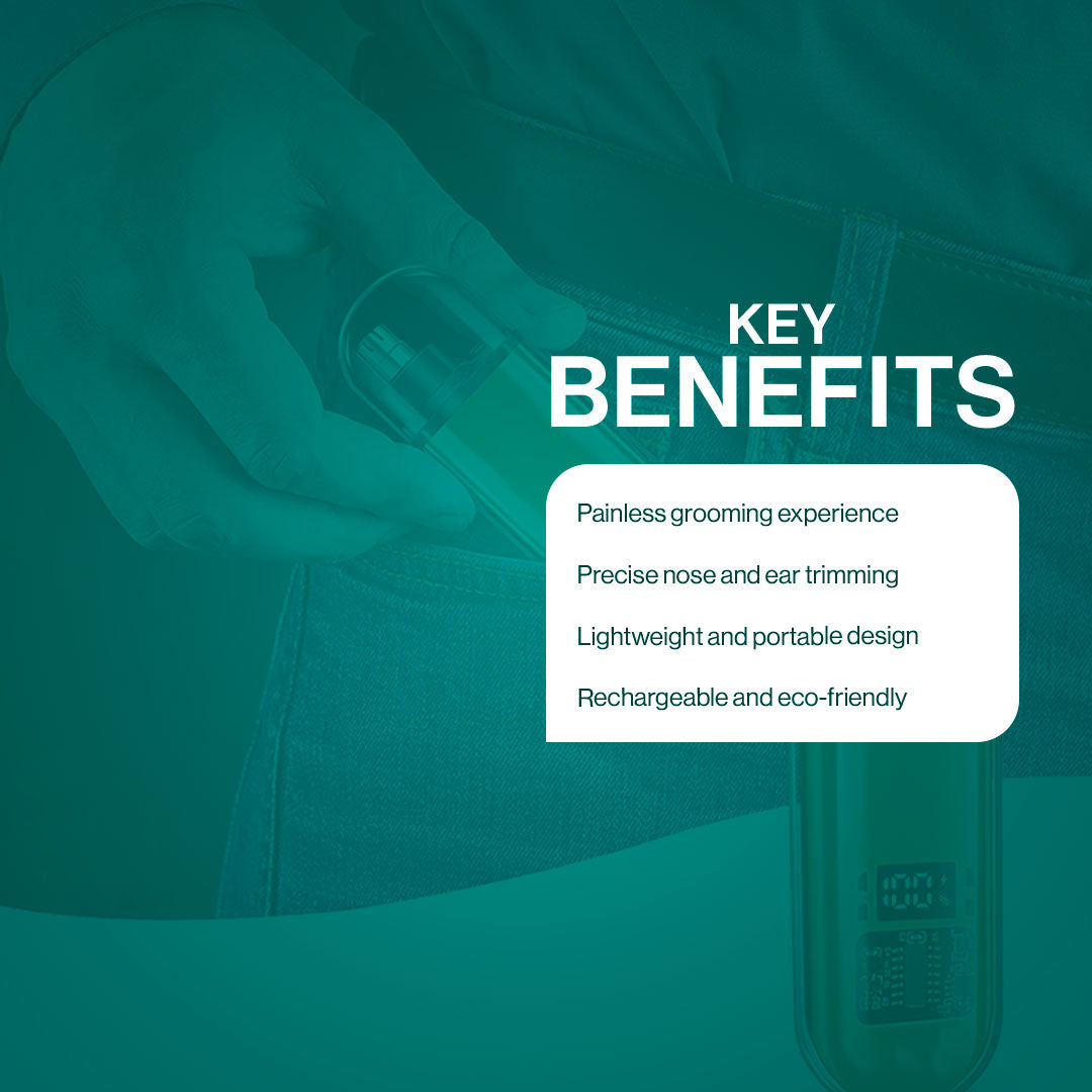 AeroTrim™ Rechargeable Nose Hair Trimmer for Men