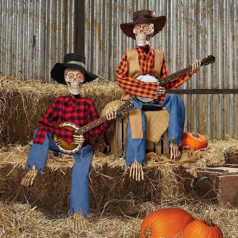 Animated Dueling Banjo Skeletons