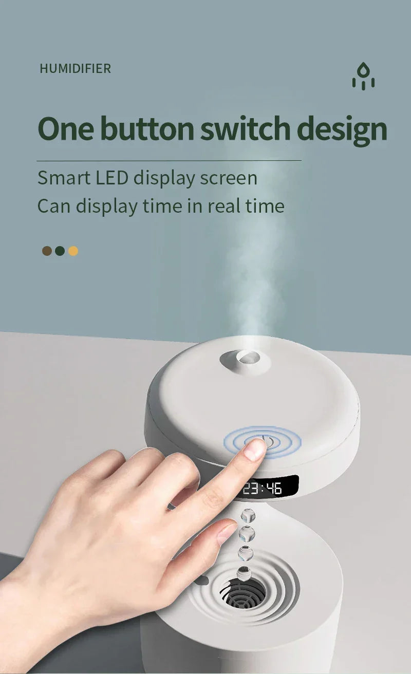 Anti-Gravity Droplet Humidifier