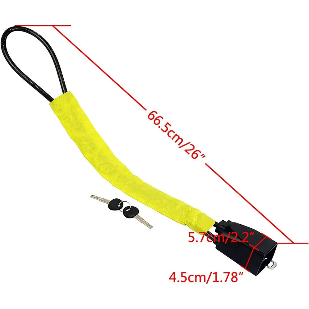 Anti-Theft Steering Wheel Lock with Seat Belt Buckle